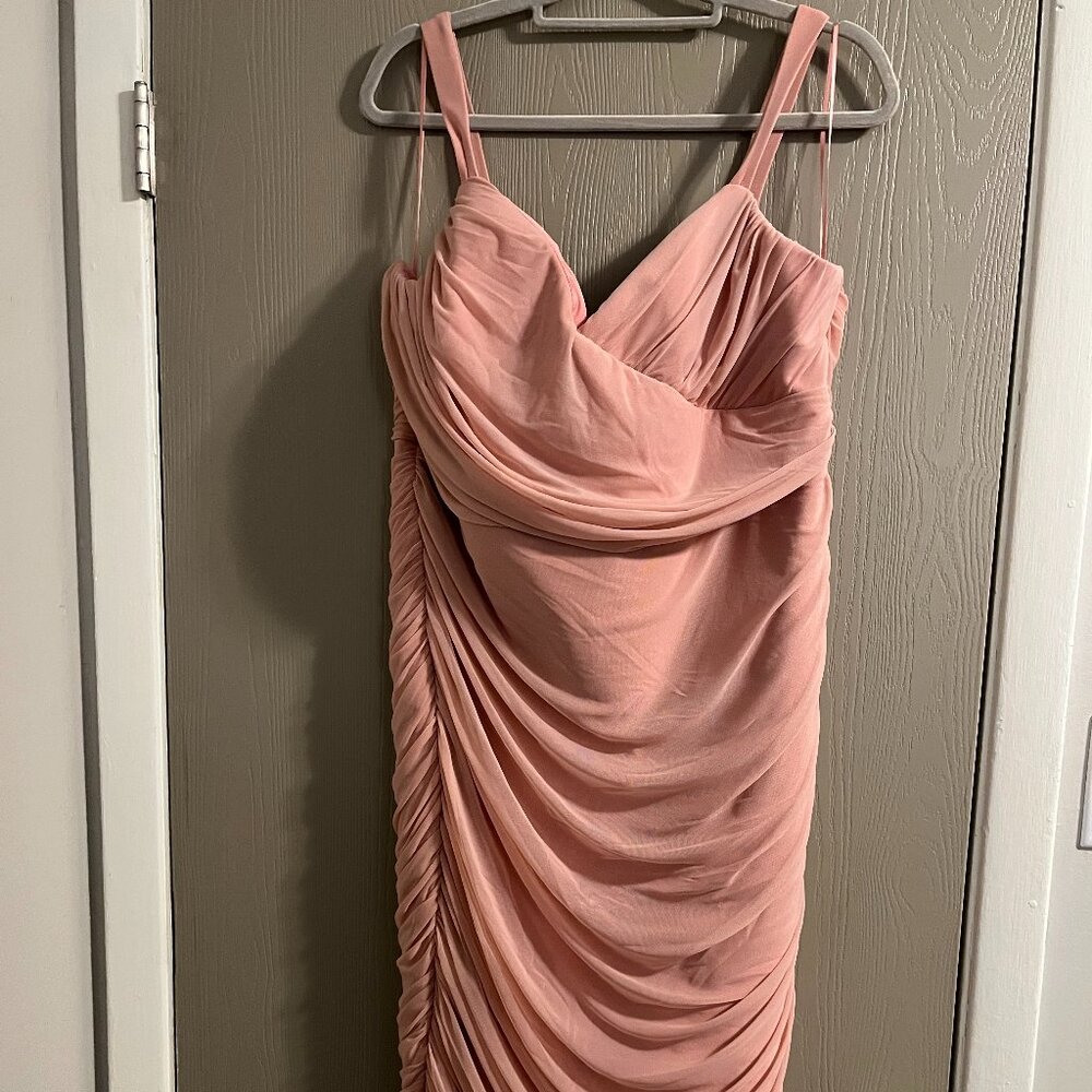 Fashion Nova Ruched Bodycon Mini Dress – Size 3XL (24-26) – Like New